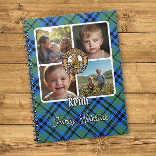Caderno Espiral Colagem de Fotos da Família Keith