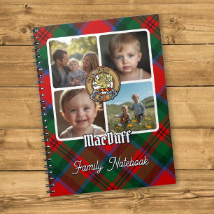 Caderno Espiral Colagem de Fotos da Família MacDuff