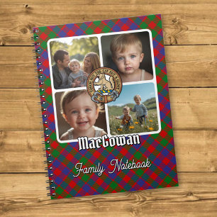 Caderno Espiral Colagem de Fotos da Família MacGowan