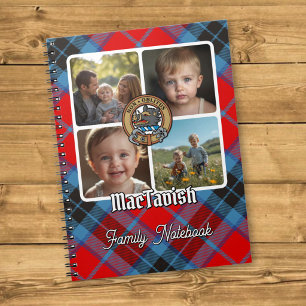 Caderno Espiral Colagem de Fotos da Família MacTavish