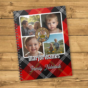 Caderno Espiral Colagem de Fotos da Família Marjoribanks