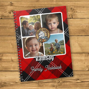 Caderno Espiral Colagem de Fotos da Família Ramsay