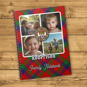 Caderno Espiral Colagem de Fotos da Família Robertson