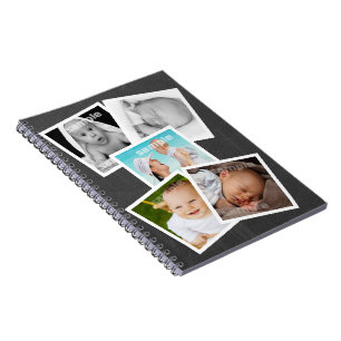 Caderno Espiral Colagem de Fotos Personalizada Personalizável