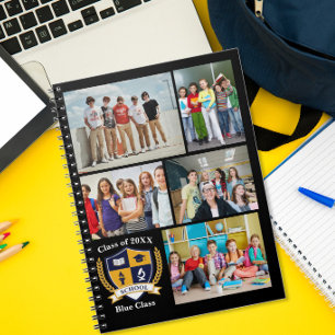 Caderno Espiral Colagem de Memórias de Fotos dos Alunos Concluinte