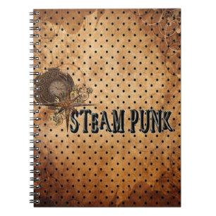 Caderno Espiral Colagem de Palavras Steampunk