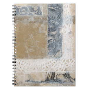 Caderno Espiral Colagem de rendas II