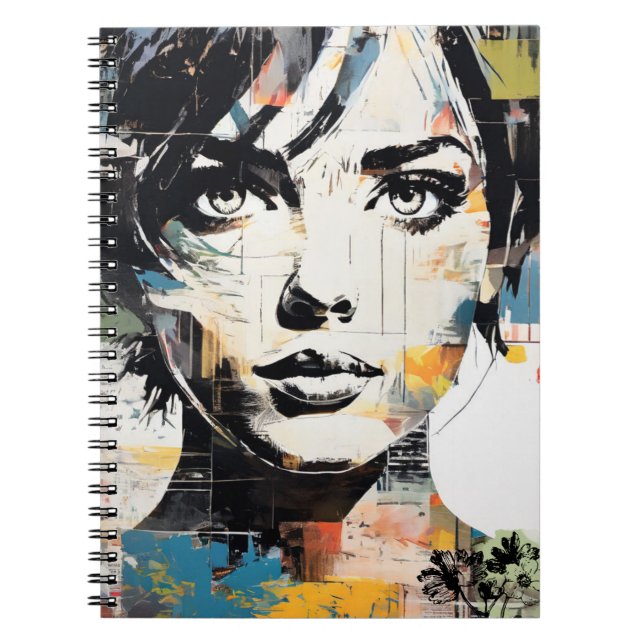 Caderno Espiral Colagem de Revistas | Notebook (Frente)