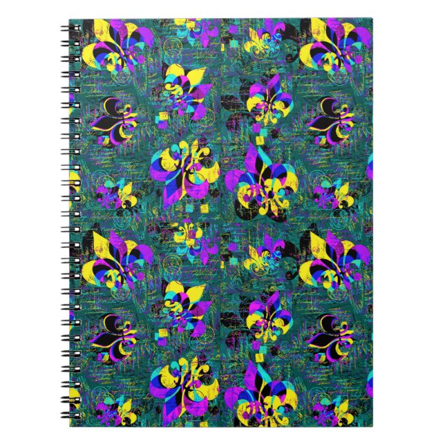 Caderno Espiral colagem Fleurdelis (Frente)
