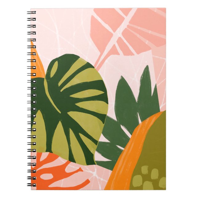 Caderno Espiral Colagem Selva I (Frente)