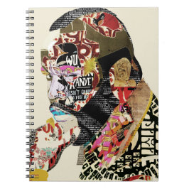 Caderno Espiral Colagem tipográfica B.A.