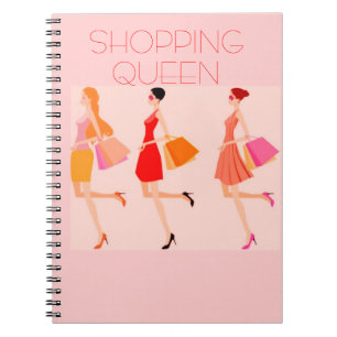CADERNO ESPIRAL COLEÇÃO DA RAINHA DA COMPRA