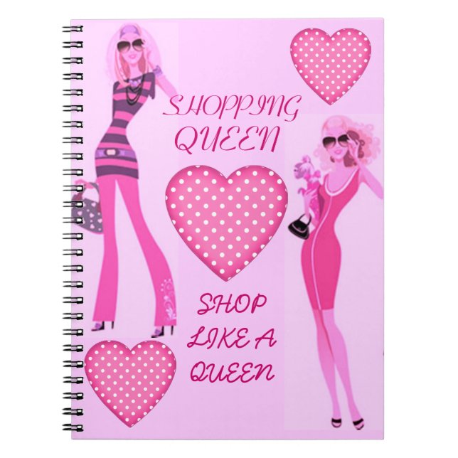 CADERNO ESPIRAL COLEÇÃO DA RAINHA DA COMPRA (Frente)