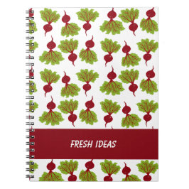 Caderno Espiral Coleção de Beterraba Fresca