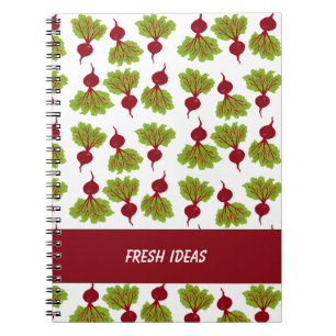 Caderno Espiral Coleção de Beterraba Fresca