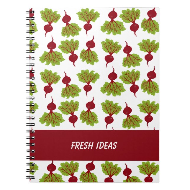 Caderno Espiral Coleção de Beterraba Fresca (Frente)
