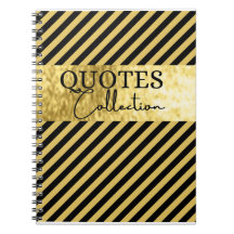 coleção de cotações em preto e ouro