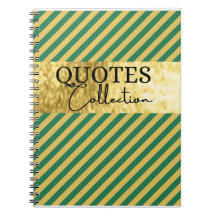 coleção de cotações verdes e douradas