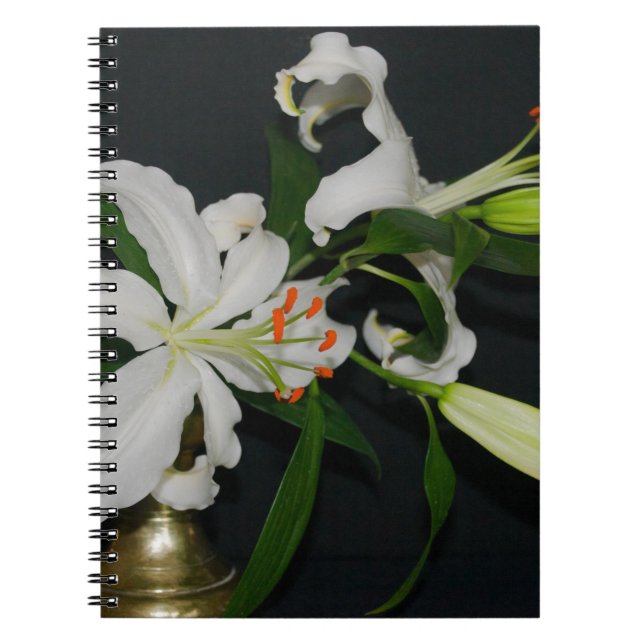Caderno Espiral Coleção de Design e Flores irlandesas (Frente)