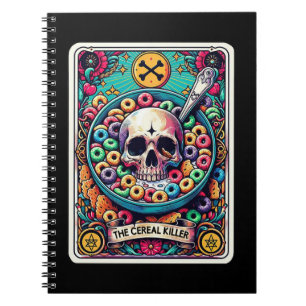 Caderno Espiral Coleção de Notebooks com Cartão Tarot da Cereal Ki