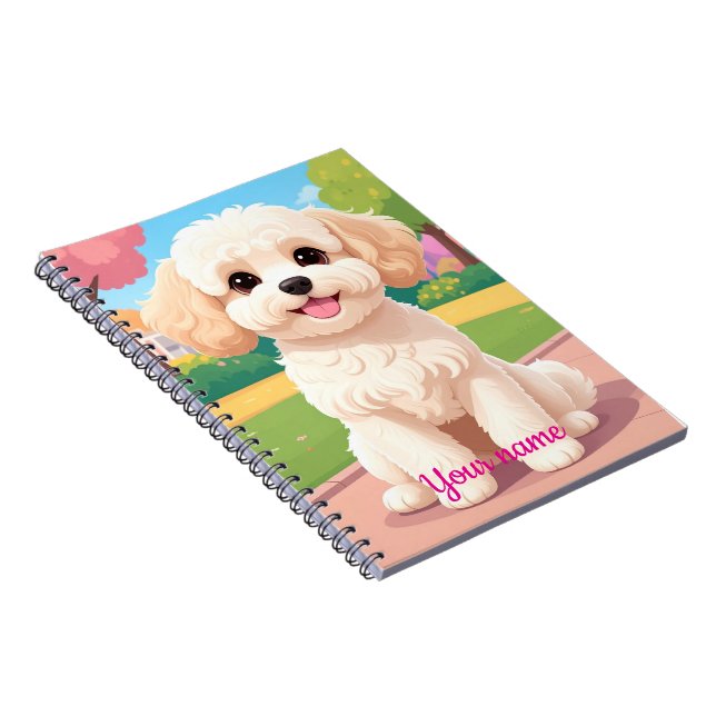Caderno Espiral Coleção de Notebooks Fluffy Dog (Lado Direito)