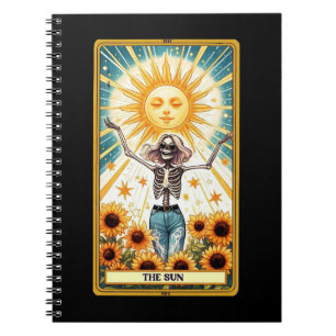 Caderno Espiral Coleção de Notebooks Sun Tarot Card