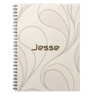 Caderno Espiral Coleção de Padrões Modernos de Ioga de Luxo