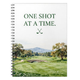 Caderno Espiral Coleção de Papelaria de Golfe | Aquarela Premium