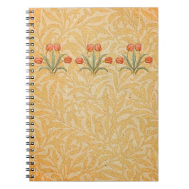 Caderno Espiral Coleção de Pinturas Tulipa Morris Vintage