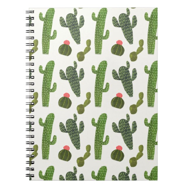 Caderno Espiral Coleção Llamarama | Cute Cactus (Frente)