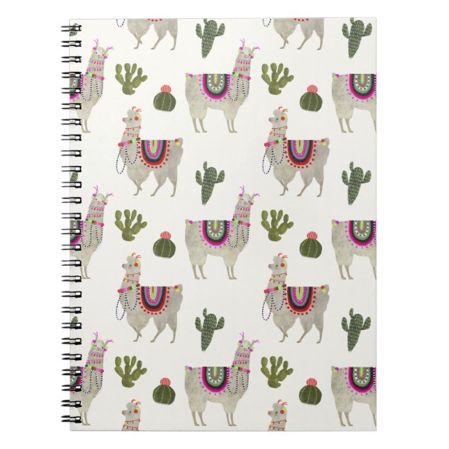 Caderno Espiral Coleção Llamarama | Llamas de Cute (Frente)