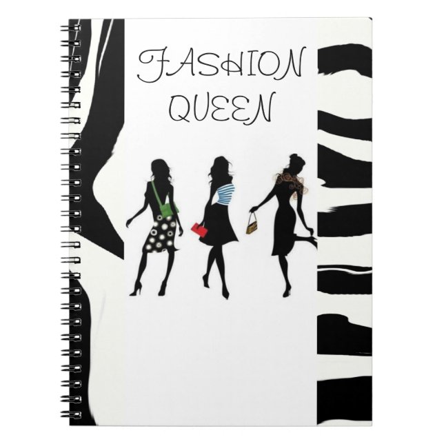CADERNO ESPIRAL COLEÇÃO RAINHA DA MODA (Frente)