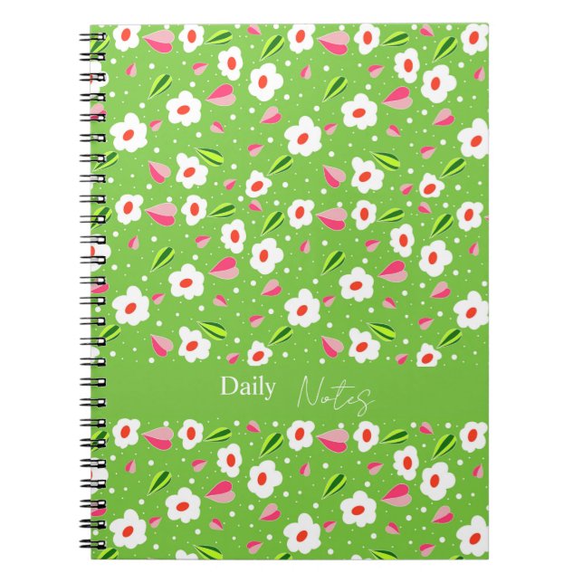Caderno Espiral coleção Spring Meadow Whimsy (Frente)
