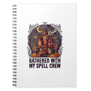 Caderno Espiral Colheita Assombrada de Halloween