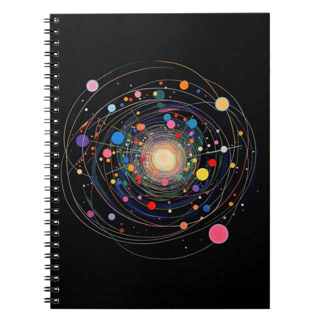Caderno Espiral Colisão de Partículas (Frente)