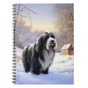 Caderno Espiral Collie, deixe nevar o Natal