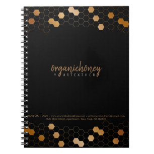 Caderno Espiral Colmeia de Abelhas Apícola Black Farm Orgânica Dou