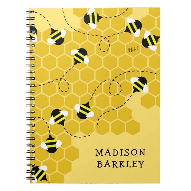 Caderno Espiral Colmeia em Bee Kid (Frente)