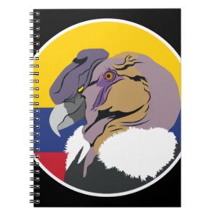Caderno Espiral Colômbia - Condor Andino - Animal Nacional Colombi