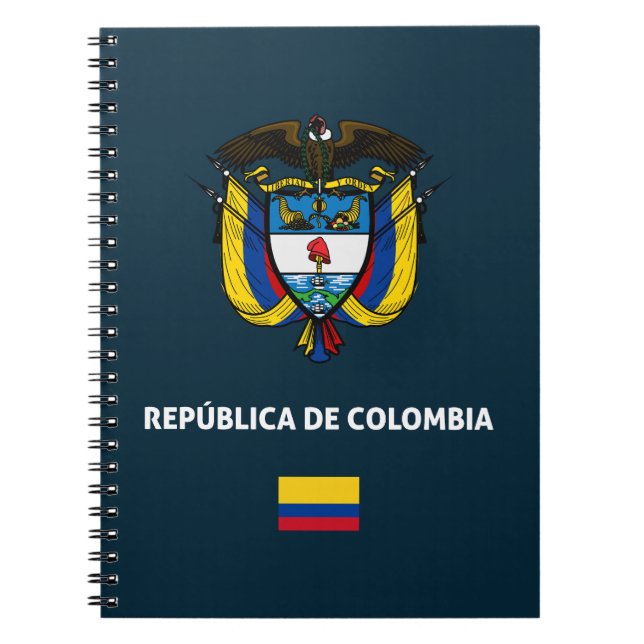 Caderno Espiral Colombia passport phone case (Frente)