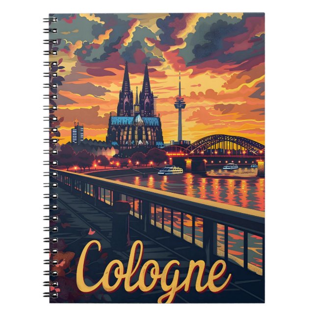 Caderno Espiral Colônia Rhin Sunset (Frente)