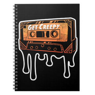 Caderno Espiral Coloque música de Halloween com fita adesiva