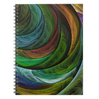 Caderno Espiral Color Glory Modern Abstract Art Pattern Elegant