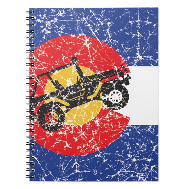 Caderno Espiral Colorado Flag 4 Wheeler (Frente)