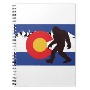 Caderno Espiral Colorado Flag Bigfoot