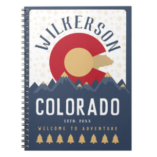 Caderno Espiral Colorado Mounties Vintage Co Flag Souvenirs
