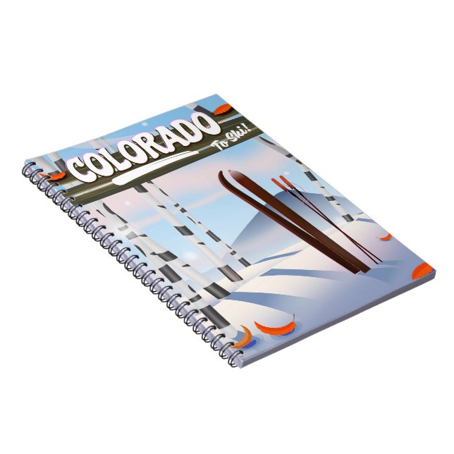 Caderno Espiral Colorado Para Esquiar! (Lado Direito)