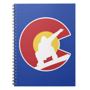 Caderno Espiral Colorado Snowboard