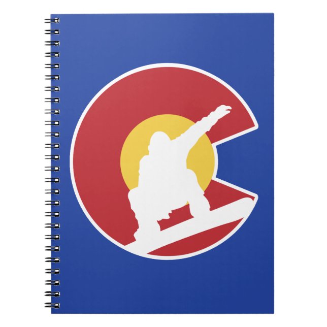 Caderno Espiral Colorado Snowboard (Frente)