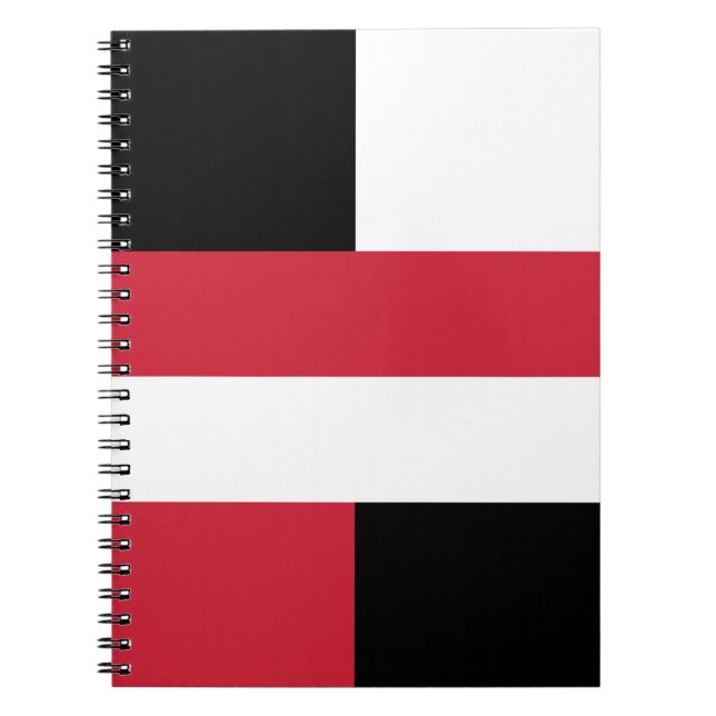Caderno Espiral Colorblock - RWB (Frente)